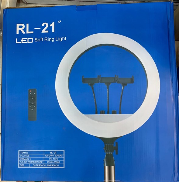 Đèn LED Live RL-21" 54cm 3 đầu kẹp hỗ trợ điều khiển từ xa