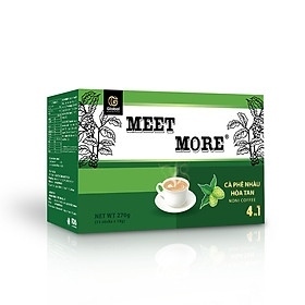 CÀ PHÊ TRÁI NHÀU MEET MORE 15 GÓI X 18GRAM HỘP 270G