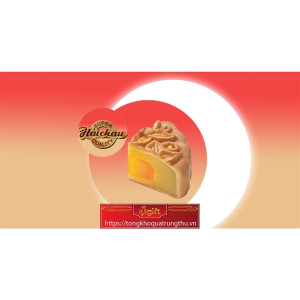 Bánh trung thu Hải Châu Bánh Nướng Hải Châu Đậu Xanh - 1 Trứng (HC.N150G.1T.1)