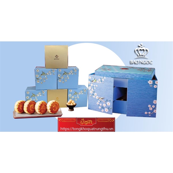 Bánh trung thu Bảo Ngọc - Hộp Thu Ngọc Lục Bảo - EMERALD (BN.BCC30)