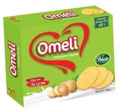 BQOML288: BÁNH QUY OMELI CRACKER HỘP 288G KHOAI TÂY