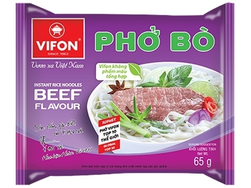 PHỞ BÒ VIFON VIFON NOODLES BEEF FLAVOUR 65G