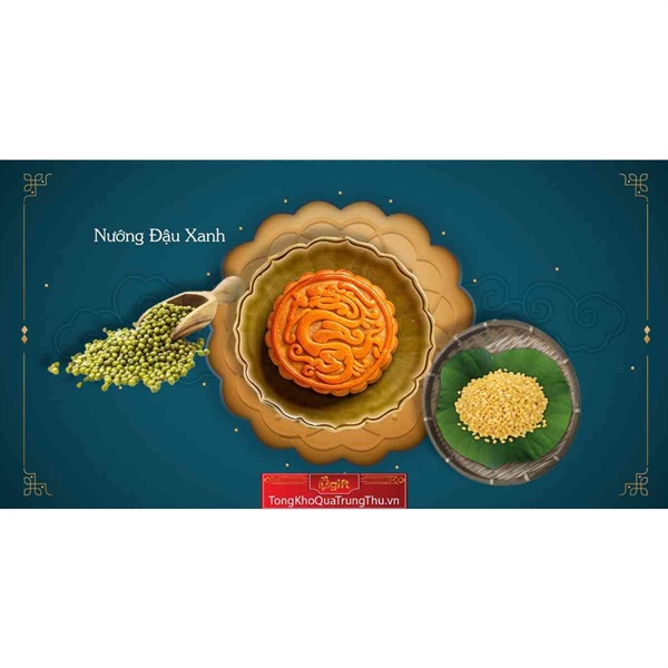 Bánh trung thu Thu Hương - Bánh Nướng Đậu Xanh (TH.NDX)