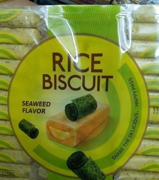 BÁNH GẠO RICE BISCUIT VỊ RONG BIỂN 320G
