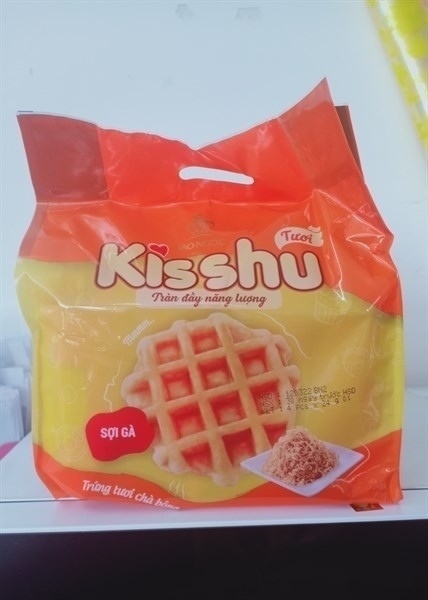 BẢO NGỌC BÁNH TRỨNG TƯƠI CHÀ BÔNG SỢI GÀ KISSHU 4 X 24G