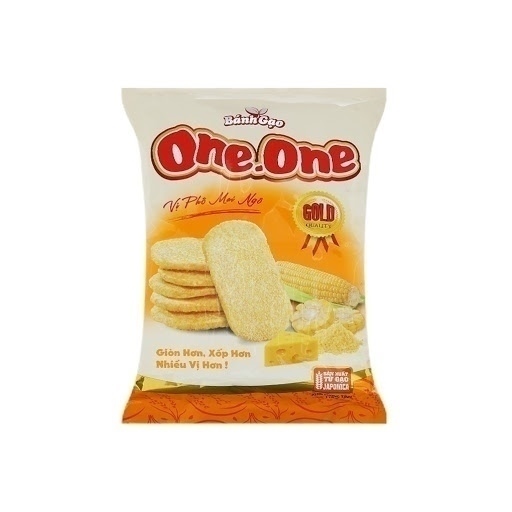 BÁNH GẠO ONE-ONE GOLD VỊ PHÔ MA I NGÔ GÓI 150G