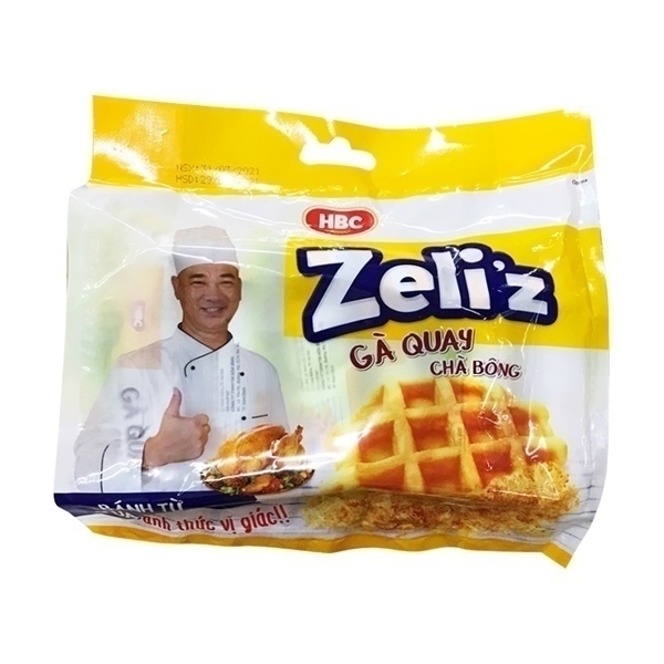 BÁNH TRỨNG CHÀ BÔNG ZELIZ GÀ QUAY CHÀ BÔNG 156G / 10