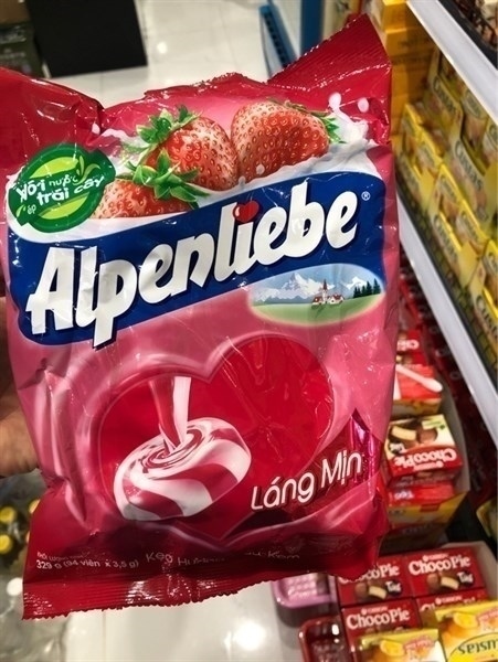 Kẹo Alpenliebe Hương Dâu Gói 330g
