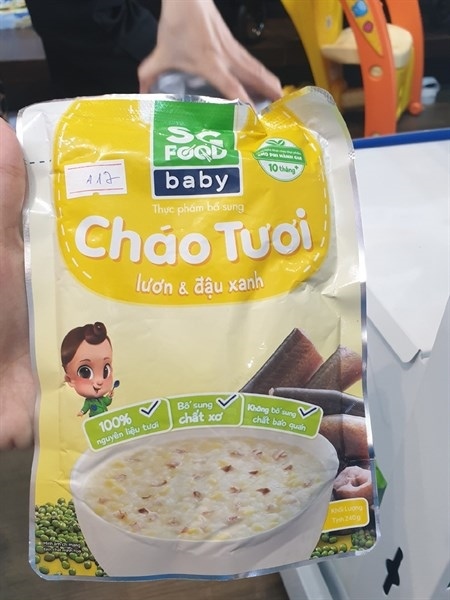 274.CHÁO LƯƠN ĐẬU XANH SG FOOD BABY 10M+ MÀU VÀNG 240G