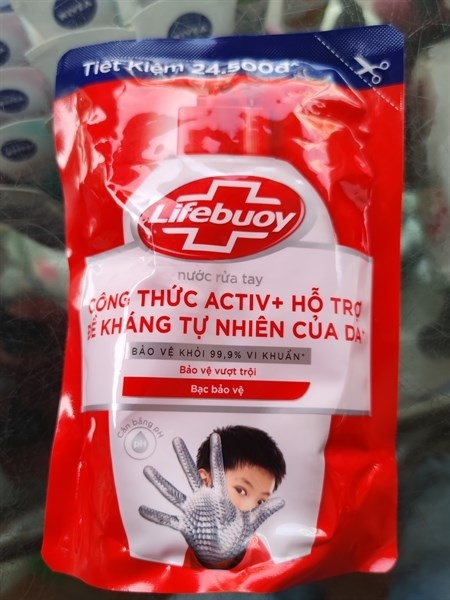 NƯỚC RỬA TAY LIFEBUOY CÔNG THỨC ACTIV, HỖ TRỢ ĐỀ KHÁNG TỰ NHIÊN BẢO VỆ VƯỢT TRỘI HƯƠNG BẠC HÀ 450G