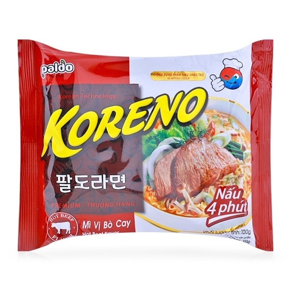 MÌ KORENO PALDO THƯỢNG HẠNG VỊ BÒ 100G