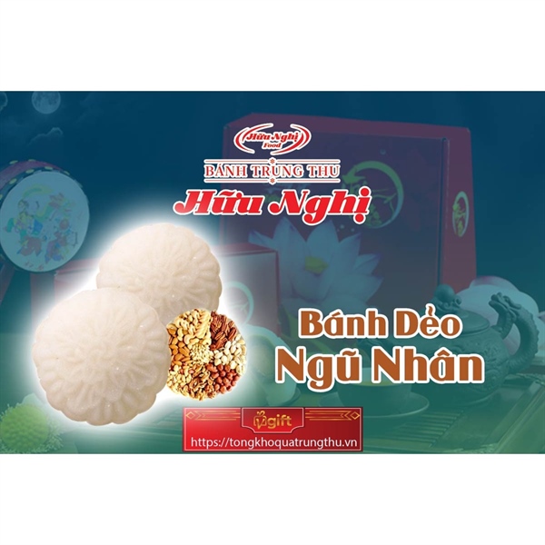 Bánh trung thu - Bánh dẻo ngũ nhân Hữu Nghị (HN.DNN150)
