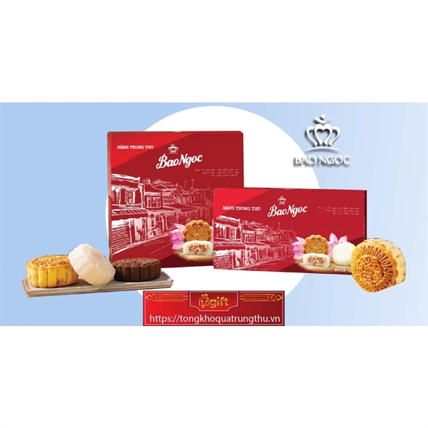 Bánh trung thu Bảo Ngọc - Hộp 2 bánh (BN.H2B)