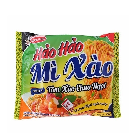 MÌ XÀO KHÔ ĂN LIỀN HẢO HẢO VỊ TÔM XÀO CHUA NGỌT ACECOOK GÓI 75G