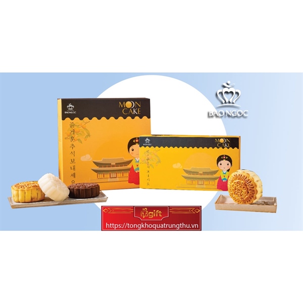 Bánh trung thu Bảo Ngọc - Hộp Trăng Hàn 4 Bánh (BN.TH4)