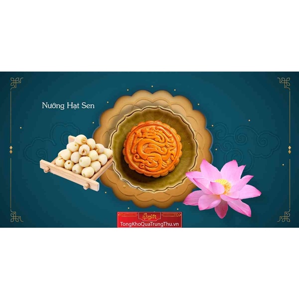 Bánh trung thu Thu Hương - Bánh Nướng Hạt Sen (TH.NHS)