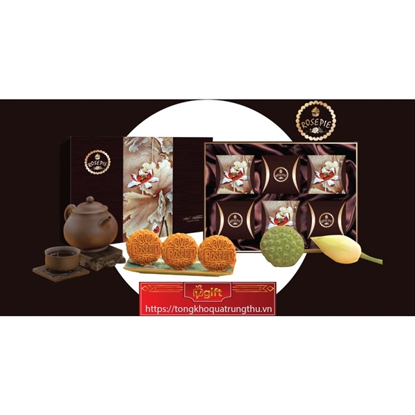 Bánh trung thu Rose Pie - Hộp Thanh Tao (RS.56C)