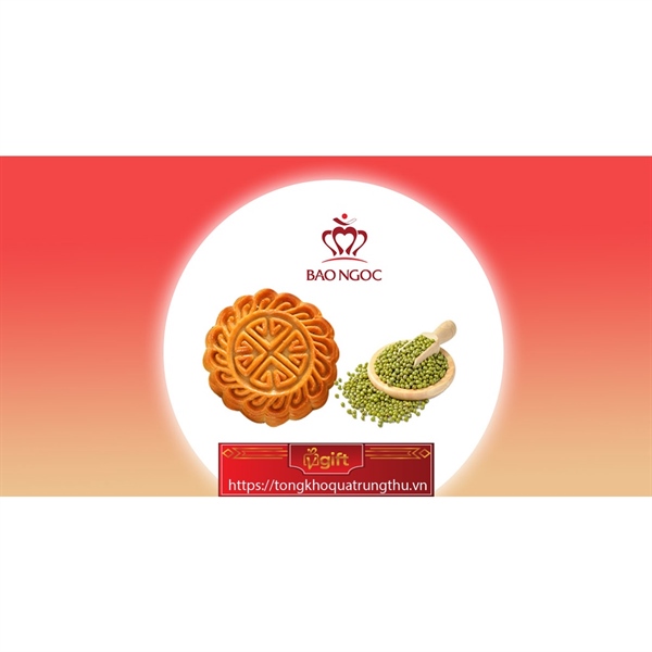 Bánh trung thu Bảo Ngọc - Bánh trung thu Nướng Nhân Đậu Xanh (BN.BN51)