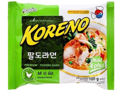 MÌ ĂN LIỀN KORENO VỊ GÀ PALDO GÓI 100G ĐẠI DƯƠNG
