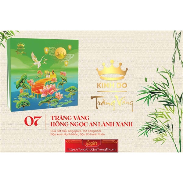 Bánh trung thu Trăng vàng hồng ngọc an lành Kinh Đô (KD.HNG)