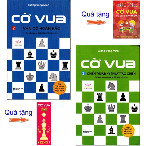 Combo bộ sách Cờ vua - thầy Lương Trọng Minh tập 2,3