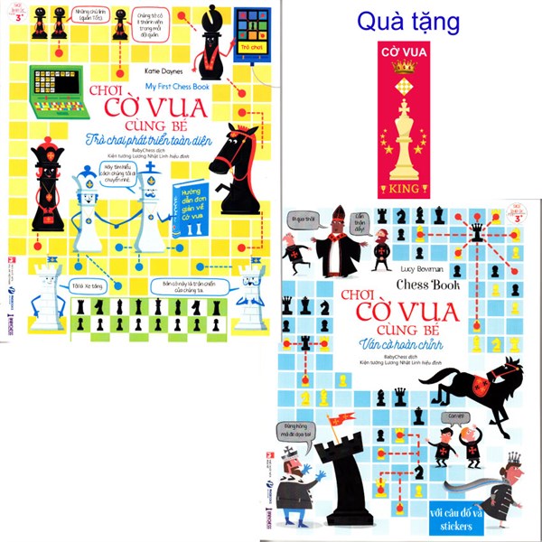 Combo 2 cuốn - tập 1 và tập 2 Chơi cờ vua cùng bé của USBORNE