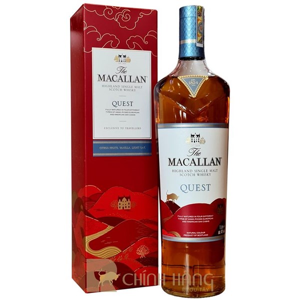 Macallan Quest 1L Hộp Đỏ 2021 1000 ml Macallan Quest 1L Hộp Đỏ 2021 1000 ml
