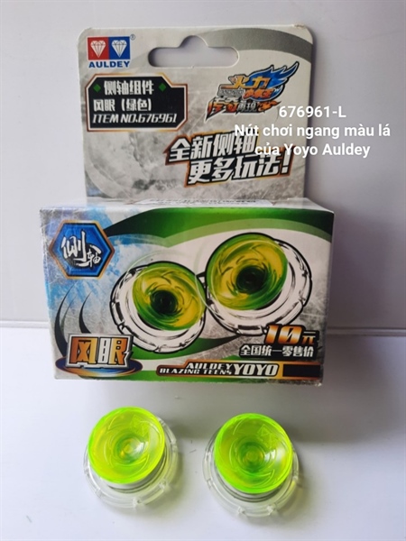 676961-L PHỤ KIỆN YOYO AULDEY, NÚT CHƠI NGANG MÀU XANH LÁ