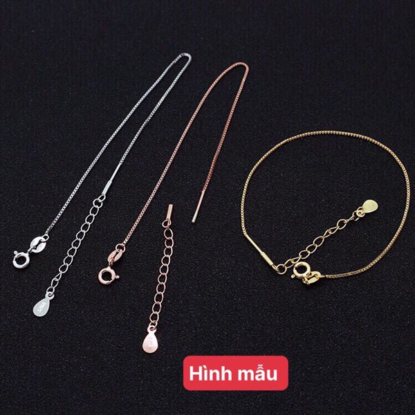 592-CHARM-(TU16T722)-VÒNG BẠC SỢI NHỎ PHỐI ĐÁ BI