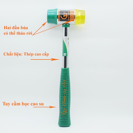 Búa Cao Su 2 Đầu 35 mm - ST