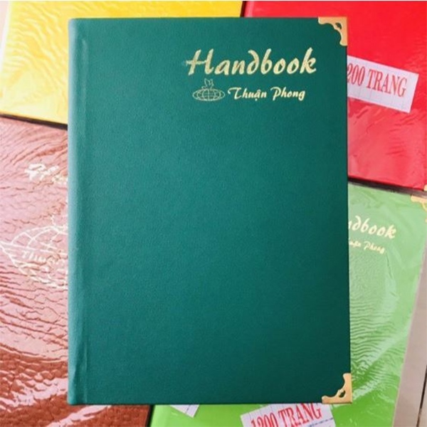 Sổ bìa da caro 400 trang Handbook Thuận Phong 70 gsm 160 x 230 mm (Hàng đặc biệt)