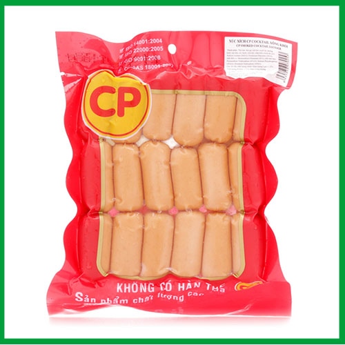 Xúc xích CP Cocktail xông khói 250g F-1(túi 10 gói)