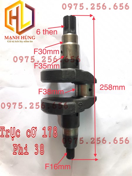 Trục cơ 178 Phi 38