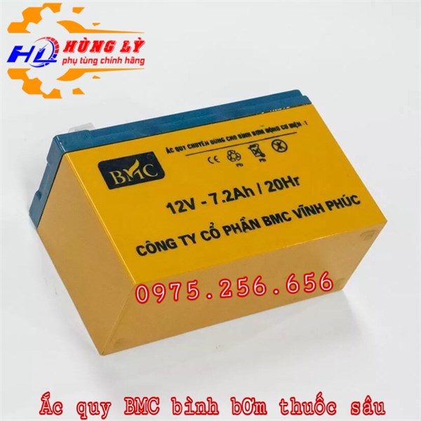 Ắc quy BMC bình bơm thuốc sâu