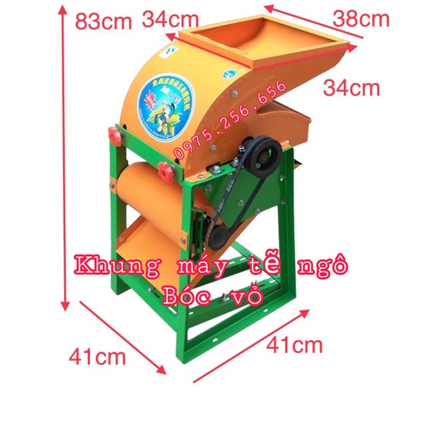 Khung Máy tẽ Ngô bóc vỏ