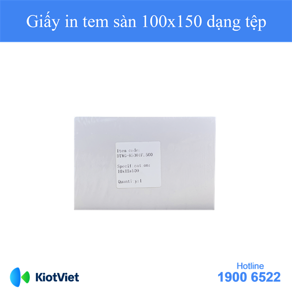Giấy in decal nhiệt 100mm*150mm (500 tem)