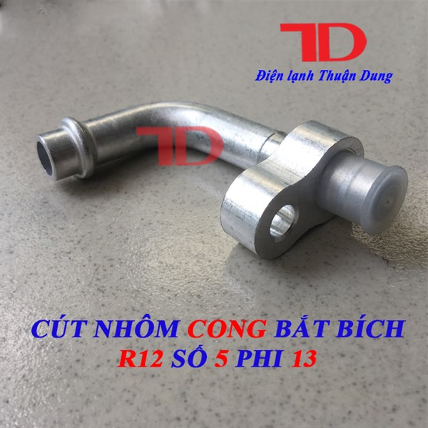 Cút nhôm cong bắt bích R12 số 5