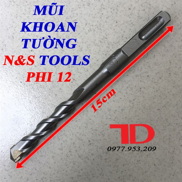 Mũi khoan tường NS Tools Phi 12 X 150 mm