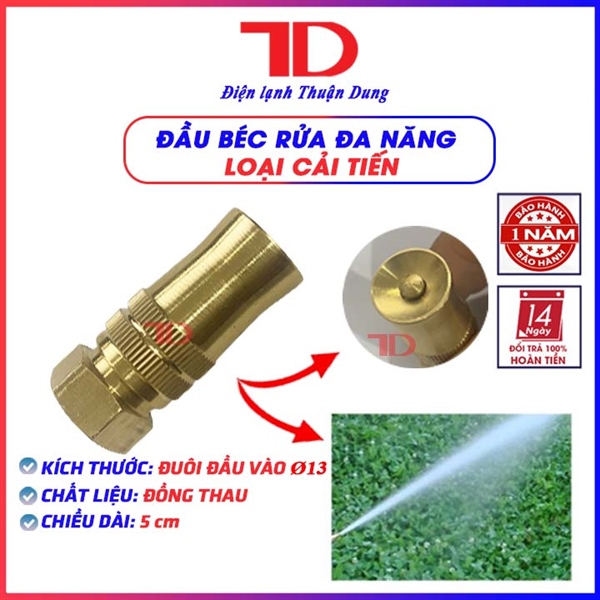 Đầu béc xịt rửa xe 5 cm - THAU - Cải tiến