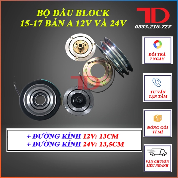 BDL15171A - Bộ đầu block 15-17 bản A 12V