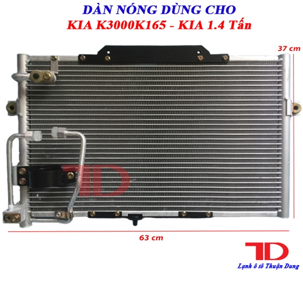 TKL - Dàn nóng HBS JP110413 KIA K3000/K165 - KIA 1.4 Tấn ( 5 cái/ thùng )
