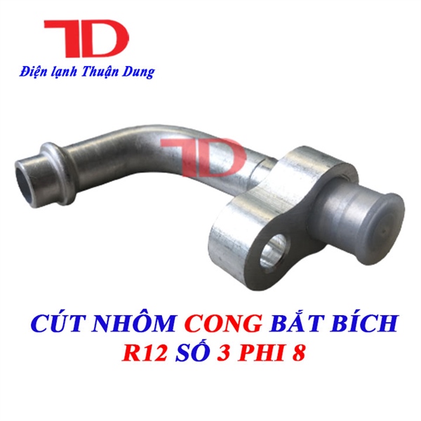 Cút nhôm cong bắt bích R12 số 3