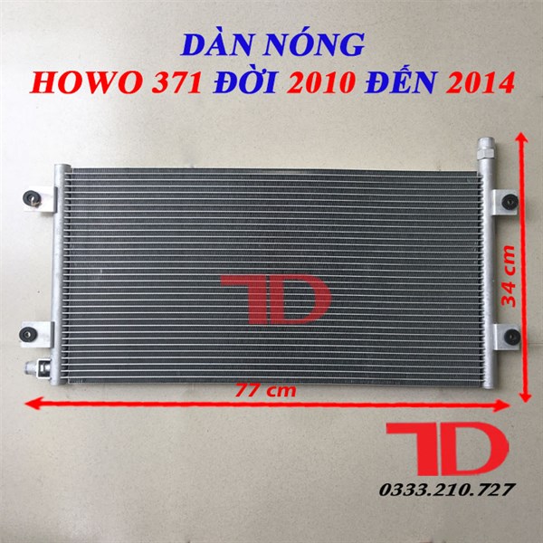 Dàn nóng HBS Howo 371 đời 2010 đến 2014 P0859