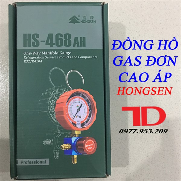 ĐỒNG HỒ SẠC GAS ĐƠN CAO ÁP HONGSEN HS-468AH hàng xịn