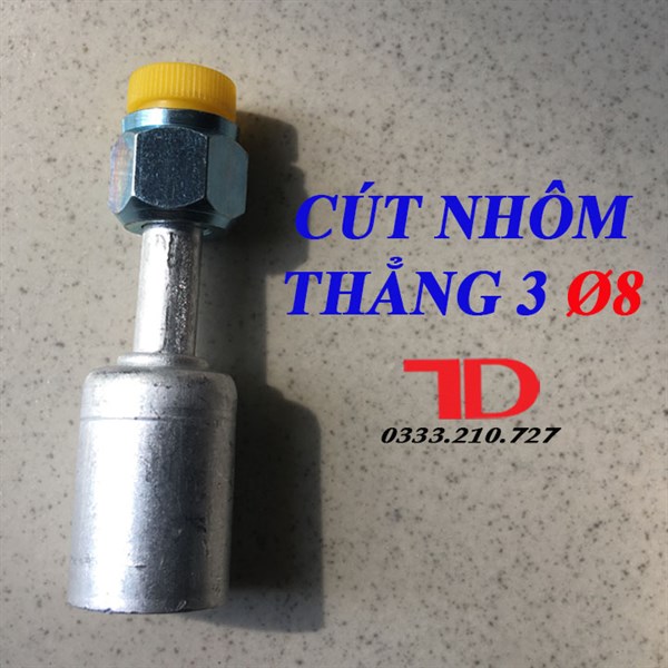 Cút nhôm thẳng 3 phi 8
