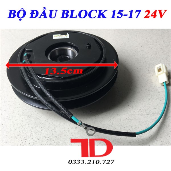 Bộ đầu block 15-17 loại 24v bản A