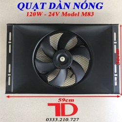 Quạt dàn nóng 14x23 loại 4 ốc 120W - 24V Model M83 (5 cái/ thùng)
