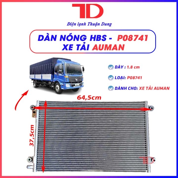 Dàn nóng HBS - P08741 Xe tải Auman (5 cái/thùng)