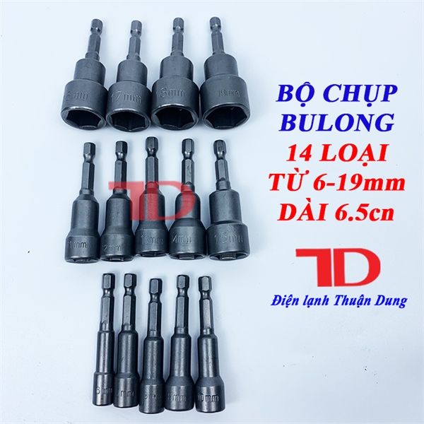 BỘ CHỤP BULONG 14 CỠ
