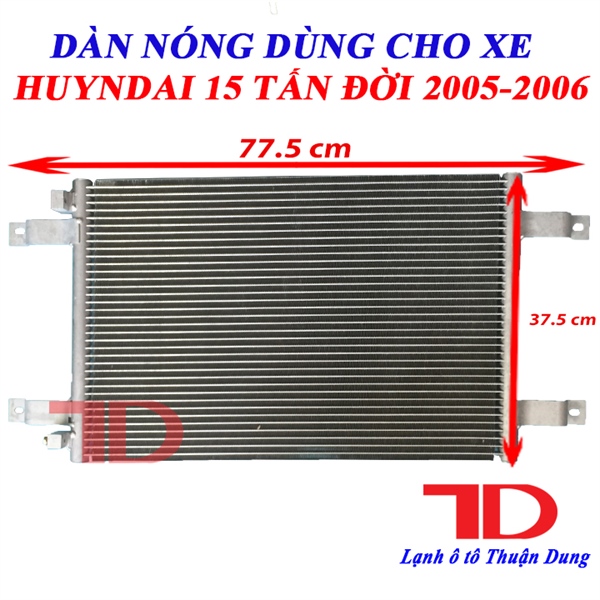 Dàn nóng HBS - P09045 Hyundai 15 tấn đời 2005-2006 ( 5 cái / thùng )
